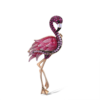 Sterling Silver Rose Gold Color - Flamingo Bird Broosh - Fashion Jewelry Handmade