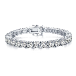 Moissanite Bracelet -Sparkling Full Diamond 925 Sterling Silver