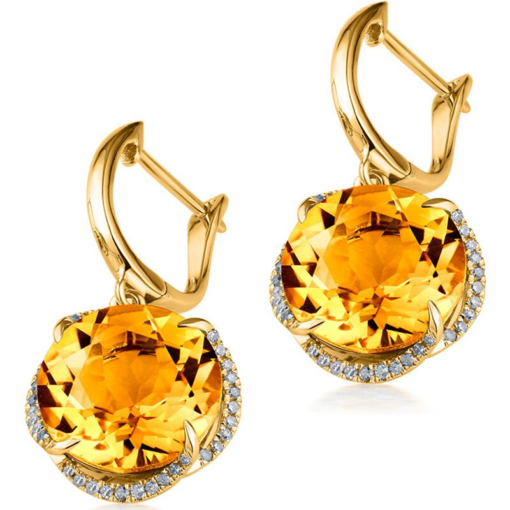 Pure Gold Earring - Diamond Trendy Jewelry