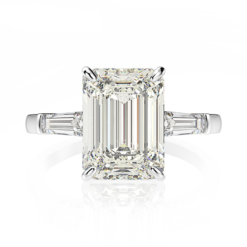 Emerald Gemstone Diamonds Ring - Fine Jewelry