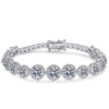Sterling Silver Crowdsourcing Full Moissanite Bracelet