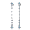 6 Carat Full Moissanite - Long Tassel Stud Earring For Women S925 Sterling Silver